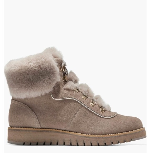 Cole Haan ZeroGrand Explore Upstate Waterproof Shearling Hiking Boot Size 10 NWT - Picture 4 of 14